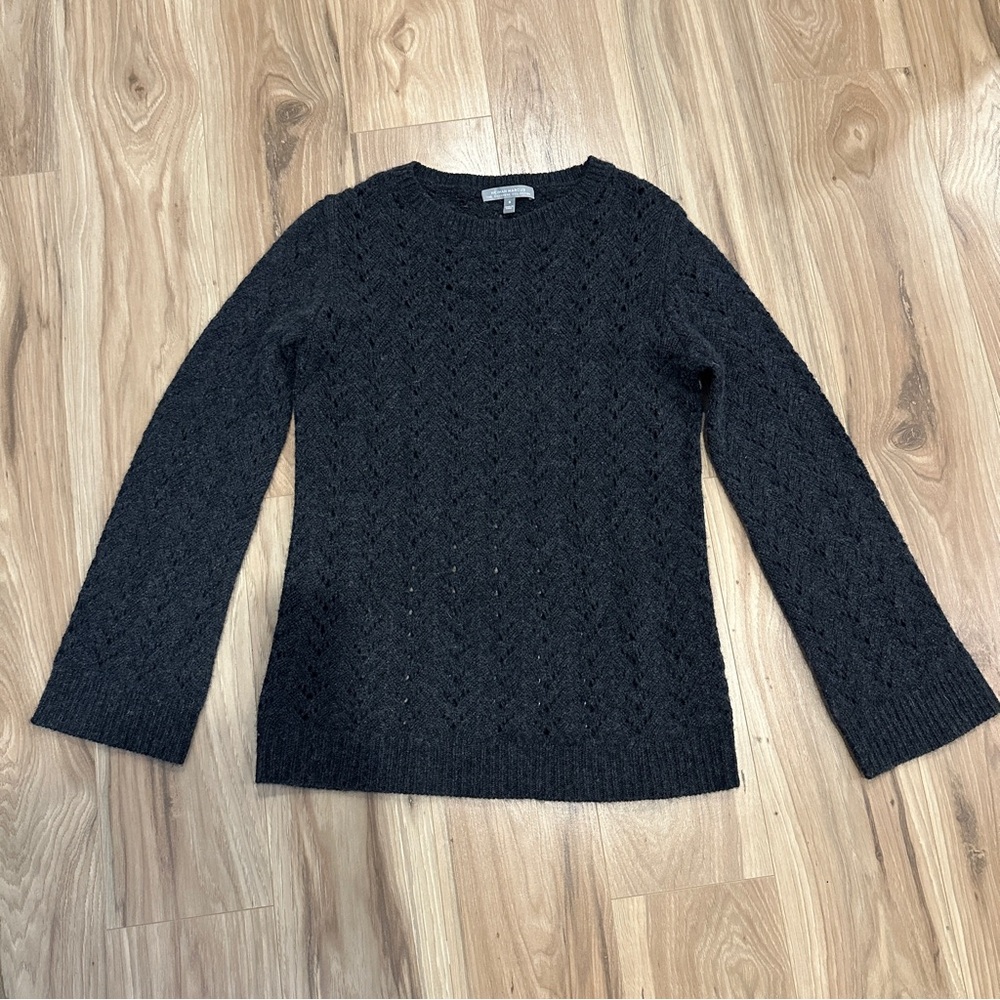 Neiman Marcus Black Crew Neck Sweater